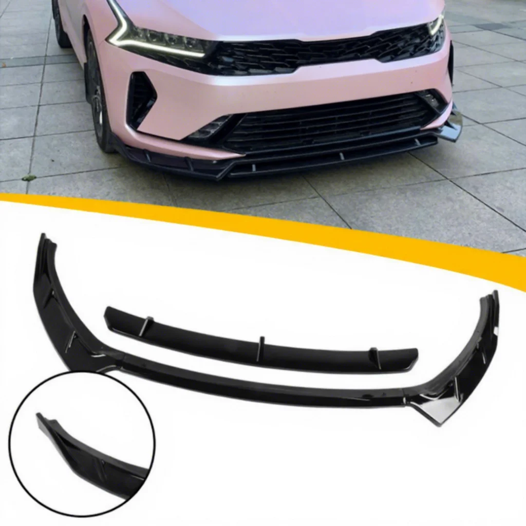 

Professional Car Bumpers Factory Produce ABS Plastic Carbon Fiber 4 Pieces Front Splitter Bumper Lip Spoiler for K5 2021+