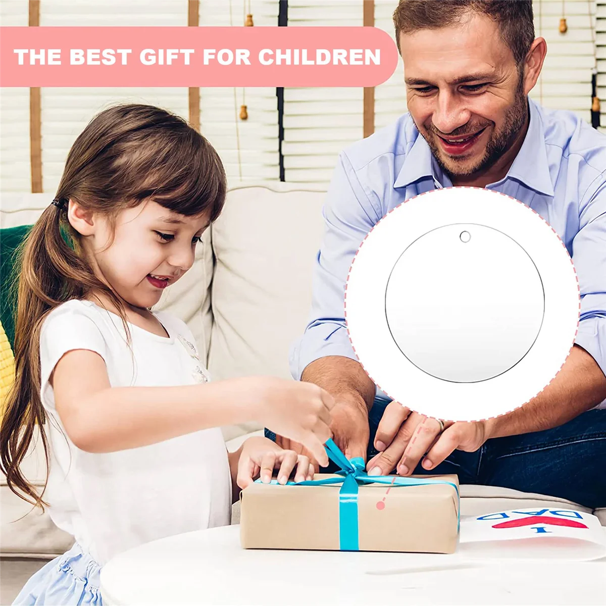 

【Последние лекарства!】50 шт. 3-дюймовые акриловые заготовки с отверстием, прозрачные круглые украшения, прозрачные круглые акриловые заготовки для рождественских украшений