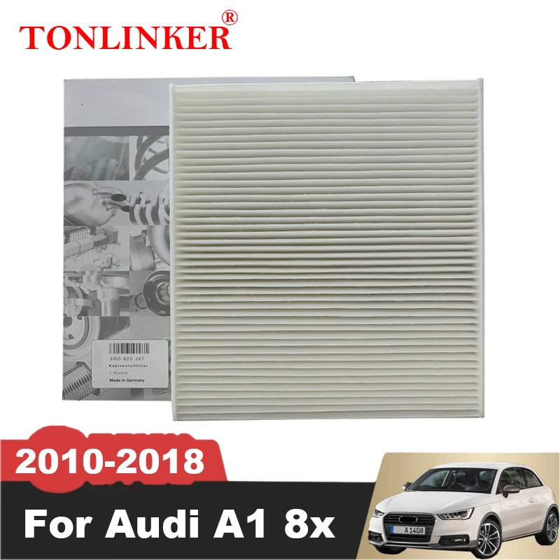 

TONLINKER салонный фильтр пыльцы 6R0820367 для Audi A1 8X 2010-2015-2018 1,0 TFSI 1,2 TFSI 1,4 TFSI 1.4TDI 1.6TDI 1 шт. автомобильные аксессуары