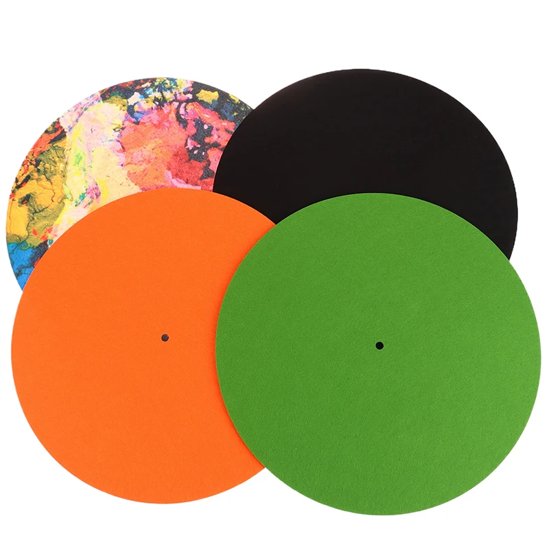 For LP Vinyl Record Audio Replacement DIY Accessories Audiophile Thick Turntable Mat 1PC Slip Mat Felt Turntable Platter Mat image 2