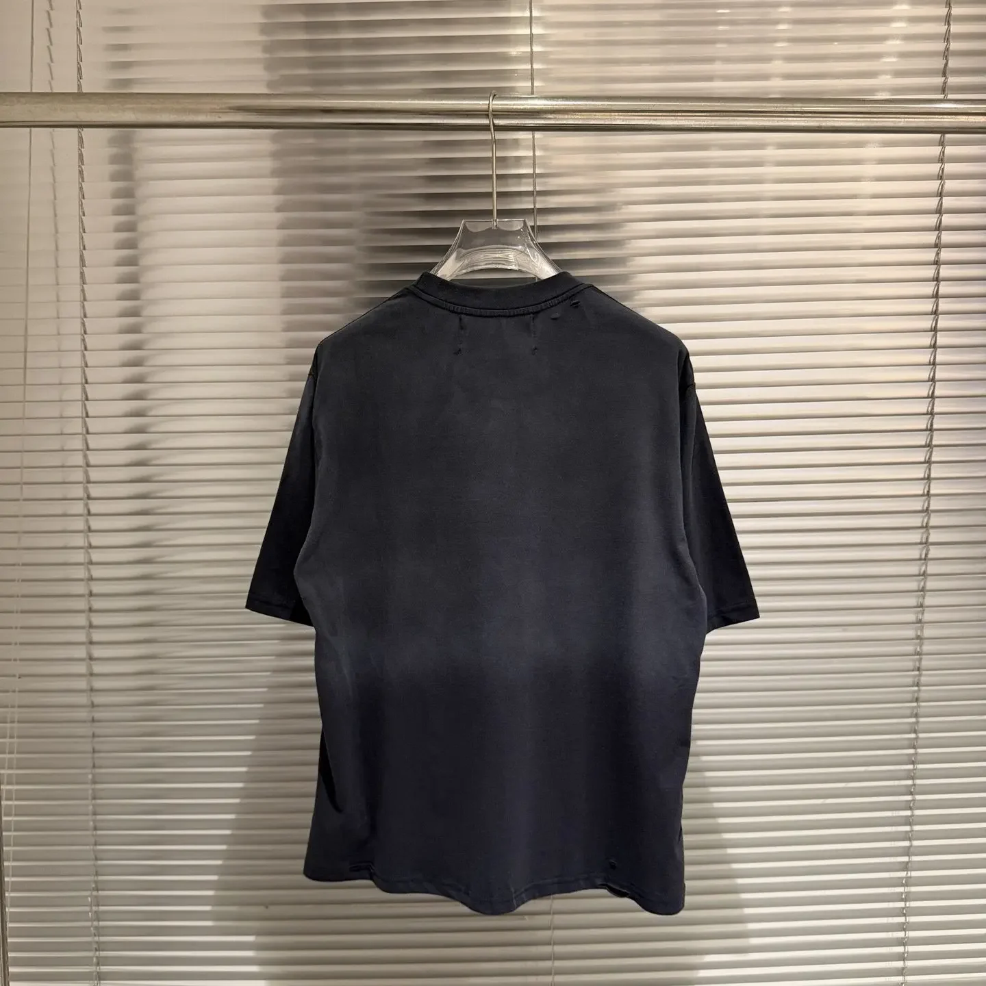 Paly Hollywood 26ss new beautiful retro old vintage washing water loose short sleeve T-shirt