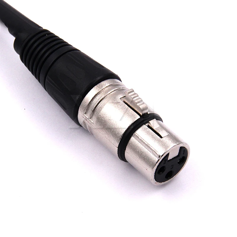 3Pin XLR Female Jack to Dual 2 Male Plug Y Splitter 30cm Adapter Cable Wire for Amplifier Speaker Headphone Mixer