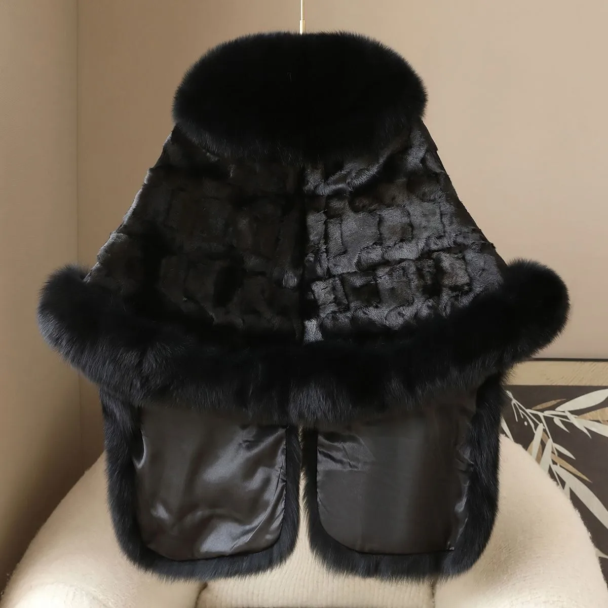 เสื้อโค้ทขนมิงค์แท้คุณภาพสูง ปกขนสุนัขจิ้งจอก แฟชั่นฤดูใบไม้ร่วงฤดูหนาวสำหรับผู้หญิง ขายตรงจากโรงงาน