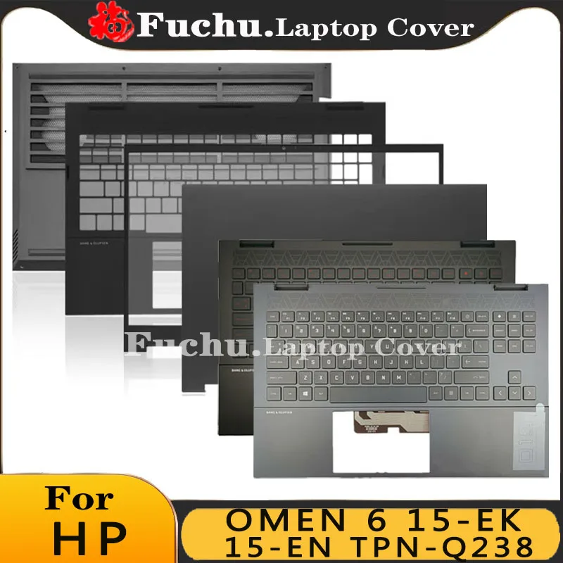 

New For HP OMEN 6 15-EK 15-EN TPN-Q238 Q236 Replacemen Laptop Accessories Lcd Back Cover/Palmrest/Bottom/Keyboard With LOGO