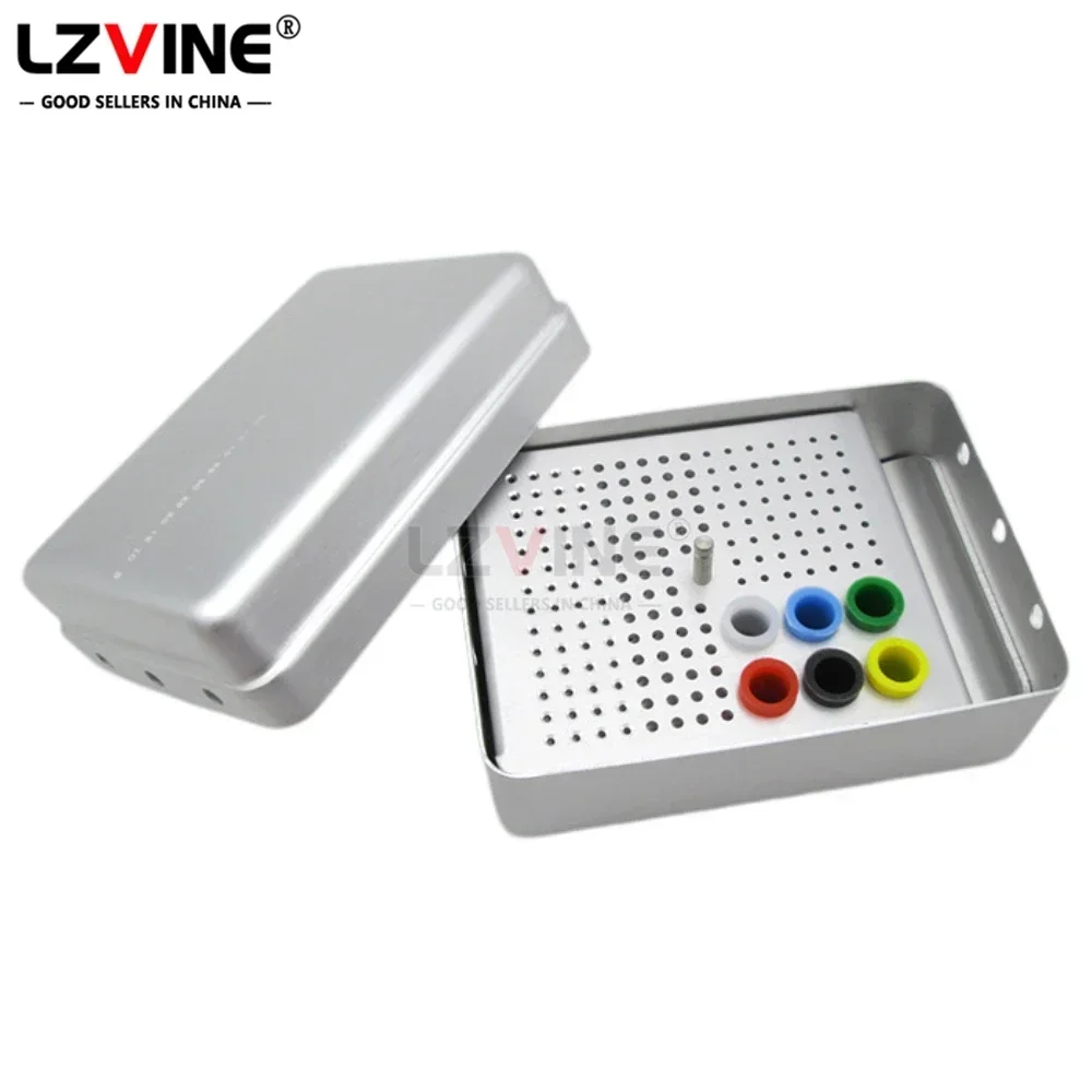 กล่องใส่หัวกรอฟัน 180 ช่อง สำหรับหัวกรอความเร็วสูงและต่ำ วัสดุโลหะ สำหรับฆ่าเชื้อในอุปกรณ์ออโตเคลฟ