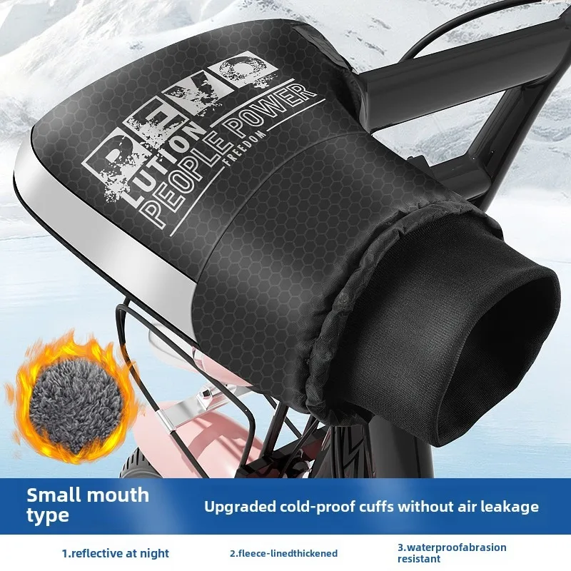 Bicycle battery rider's  for winter Motorcycle Gloves for Men, Waterproof and Windproof, Thick Cotton, Battery Rider, Winte image 6