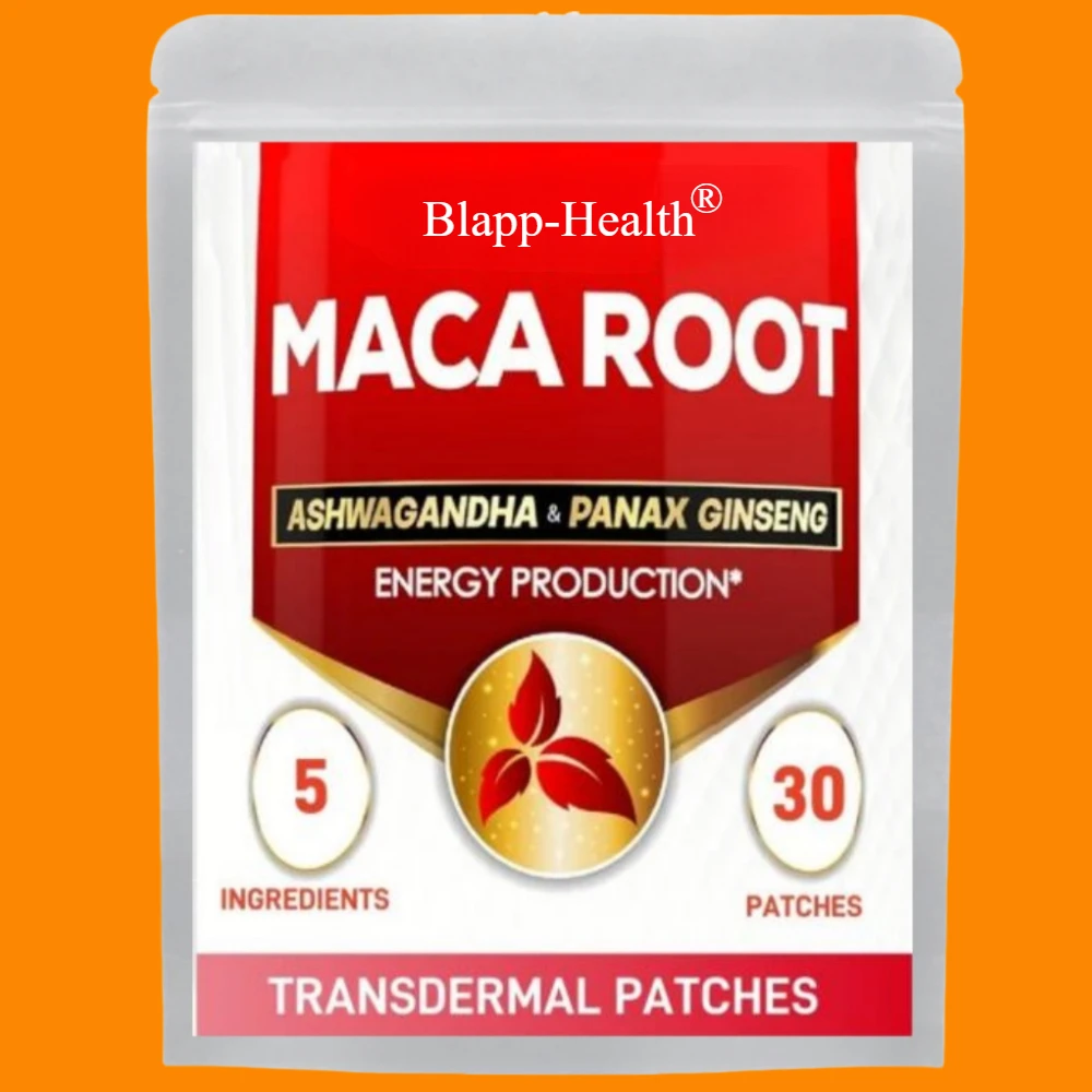 30 Patches Maca Root Transdermal Patches With Ashwagandha Root, Panax Ginseng Support Energy Performance