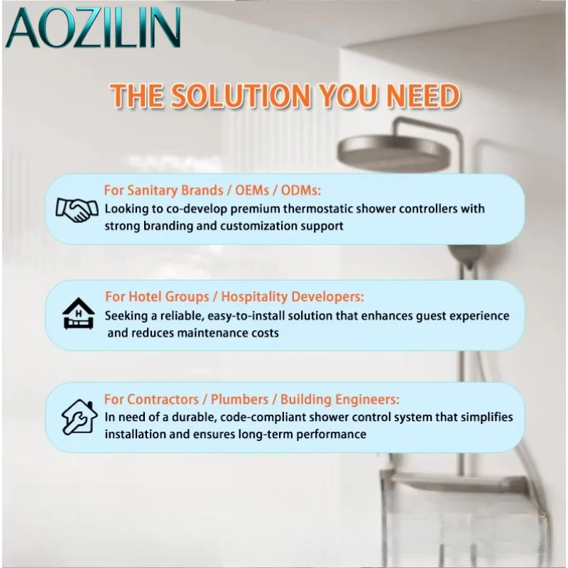 AOZILIN Smart WiFi Digital Rain Shower Mixer Valve APP Adjustable Temperature Modern Bathroom Shower Control System