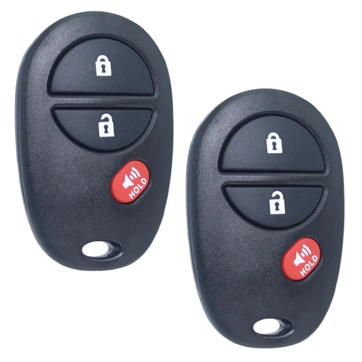 Key Fob Keyless Entry for Toyota Tacoma Tundra Sienna Sequoia Highlander 3 Buttons GQ43VT20T 89742-AE010