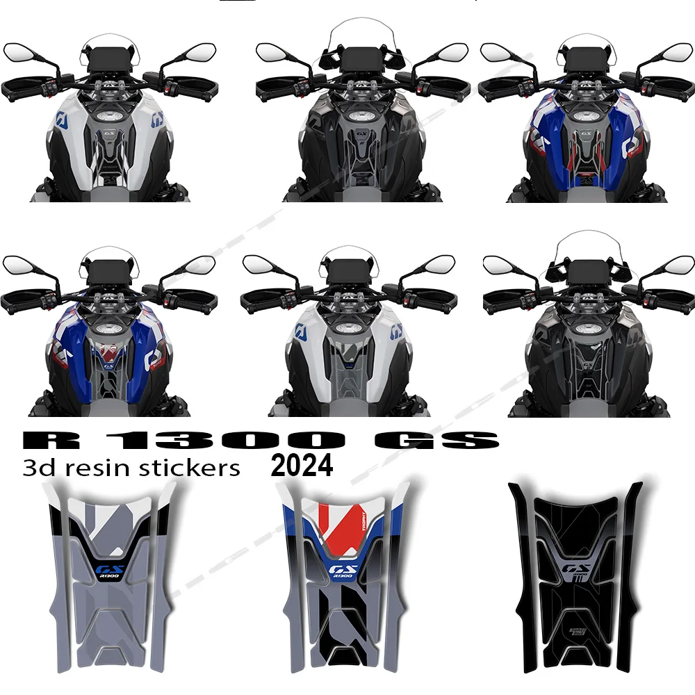 

For BMW R 1300 GS Triple Black Motorcycle Accessories 3D Epoxy Resin Sticker Tank Pad Protection Kit 2023-2024