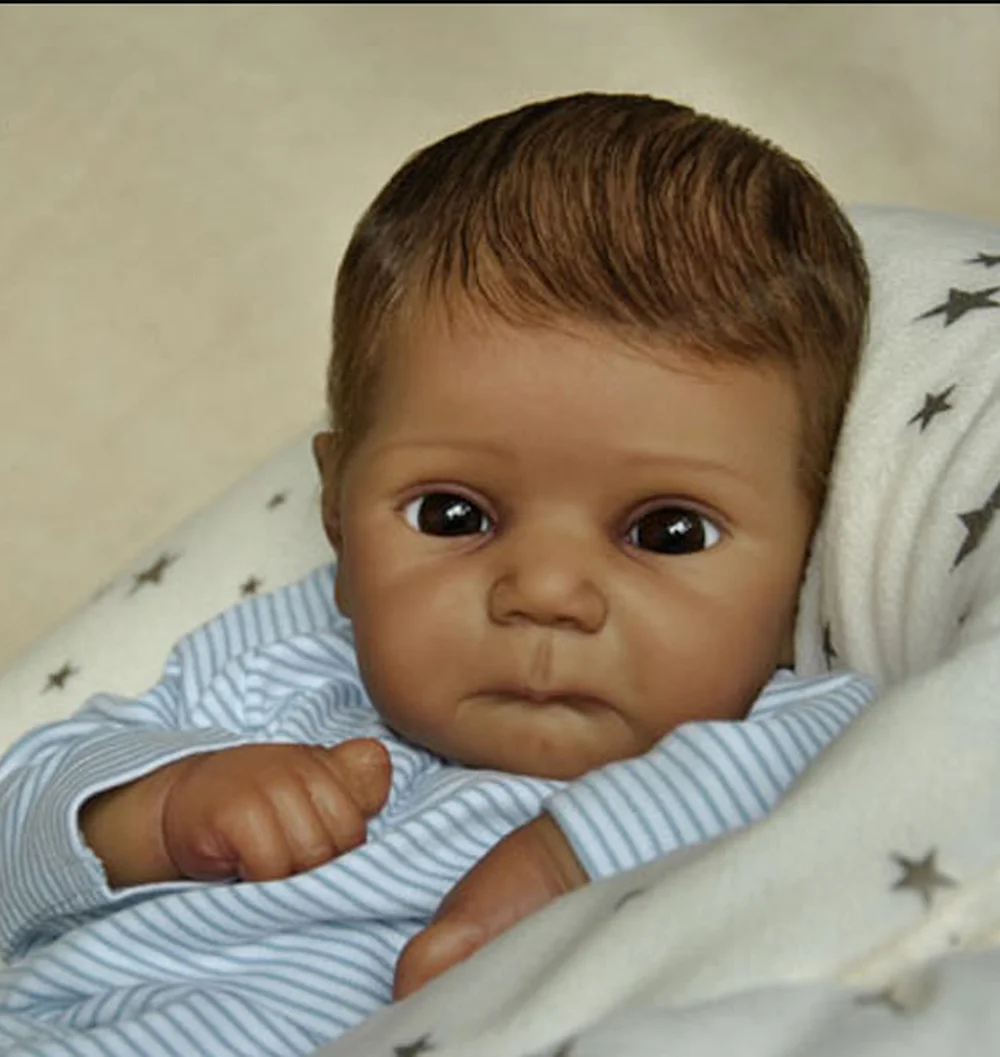 20inch Reborn Doll Kit Ducklin Soft Real Touch Fresh Color Unfinished Unpainted Doll Parts with Body and Eyes Bebe Reborn Kit