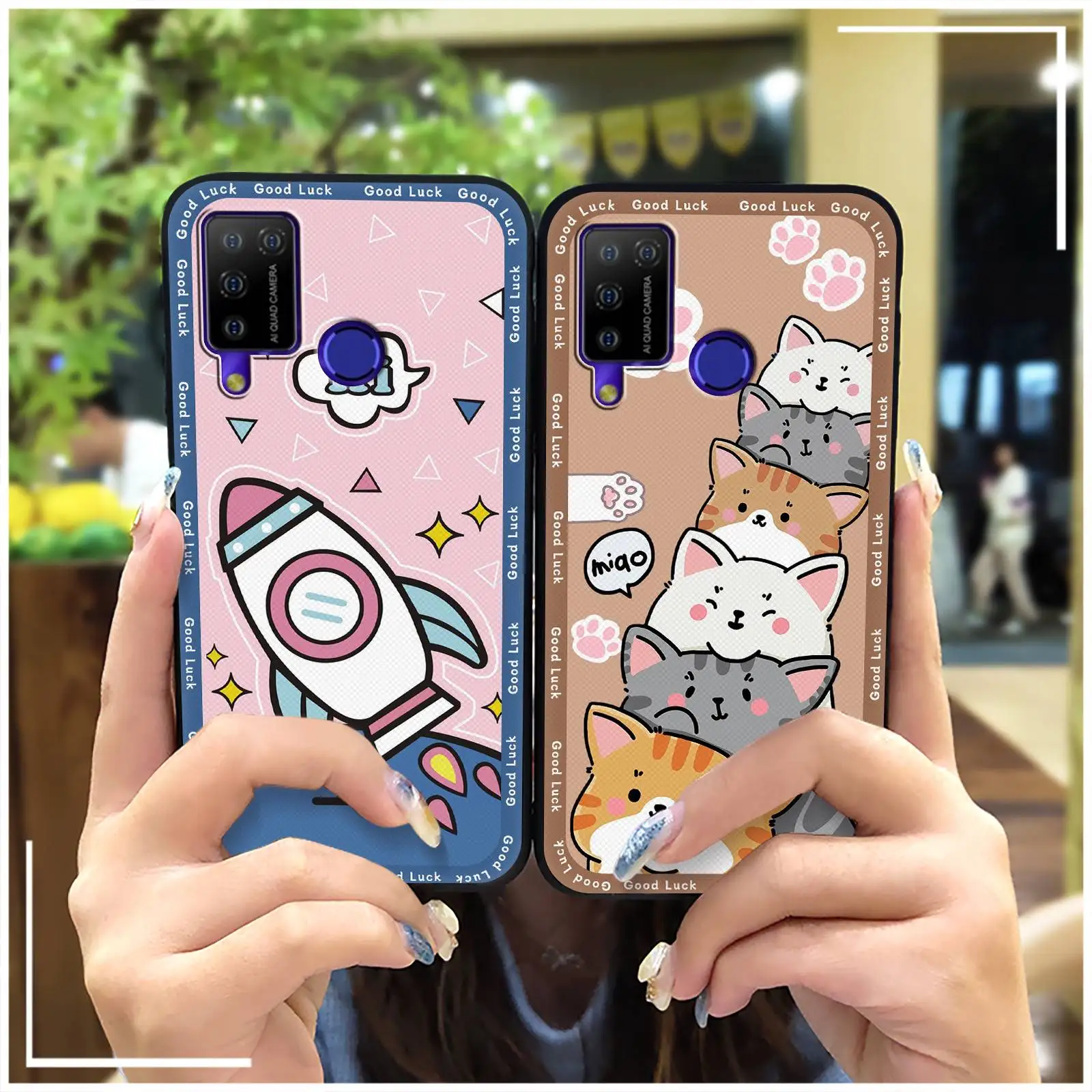 Back Cover Anti-dust Phone Case For Doogee N20 Pro TPU Phone Pouch Cartoon Protective Soft case Mobile Case Graffiti