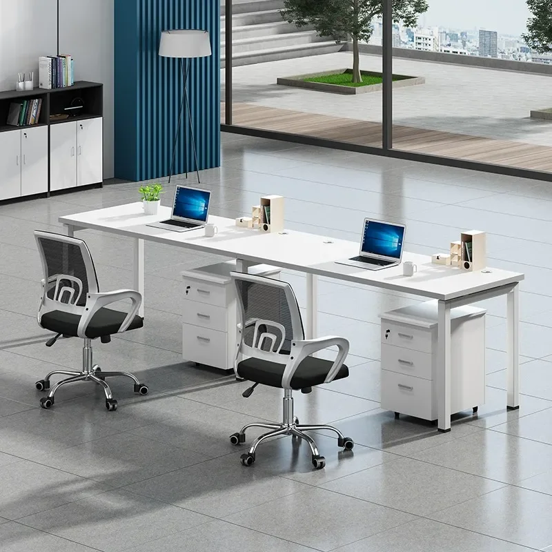 Meja konferensi desktop meja penerimaan mahasiswa Organizer meja kantor dapat disesuaikan bekerja remaja Mesa De Escritorio Furniture Set