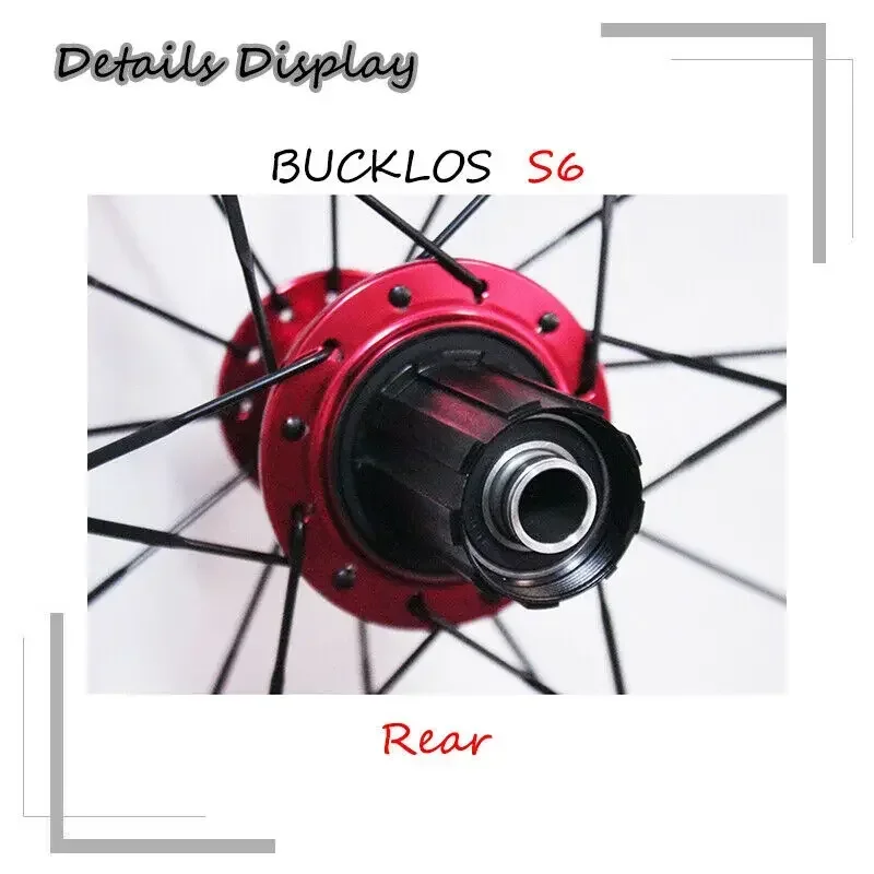 BUCKLOS Road Bike Wheelset/wheel Set Aluminum Alloy 700C Wheel Bicycle Front Rear QR Wheelset For 7-11S Cassette Bike Part