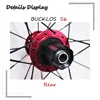BUCKLOS 로드 바이크 휠셋/휠 세트, 알루미늄 합금 700C 휠 자전거 전면 후면 QR 휠셋, 7-11S 카세트 자전거 부품 3