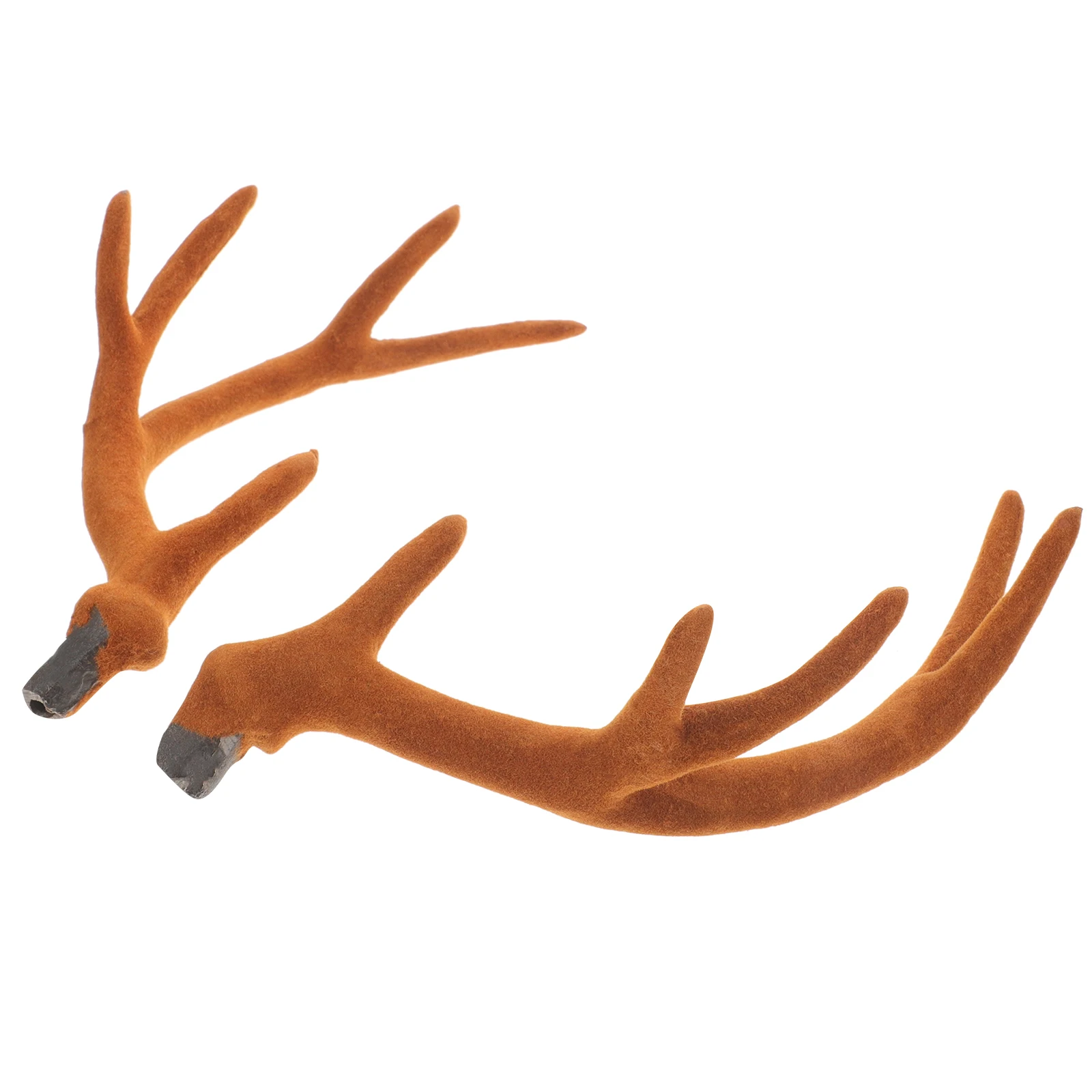 

Simulated Deer Antlers 17CM Brown Reindeer DIY Hair Accessories Supplies Decor Headband for Christmas Photo Props