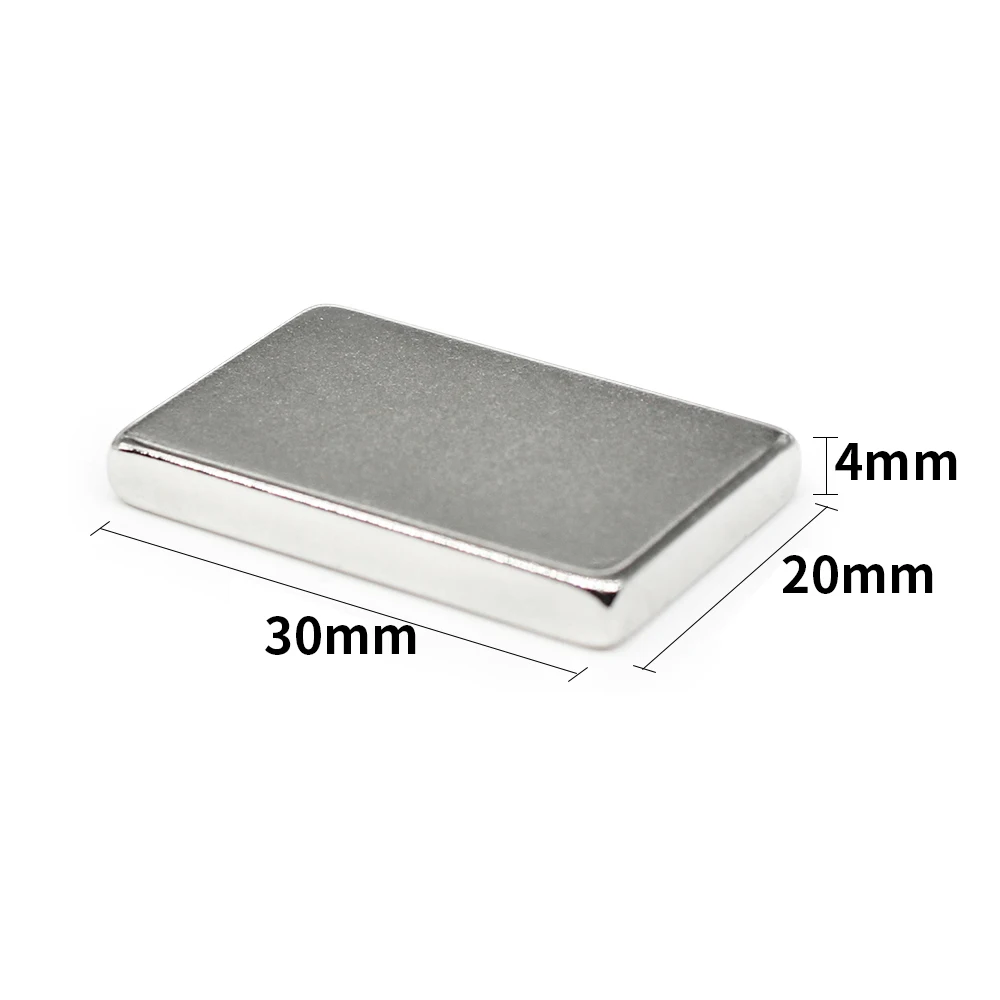 2/5/10/15/20/30 pz 30x20x4mm forte ricerca magnete foglio N35 blocco rettangolare magnete permanente al neodimio 30x20x4 30*20*4mm