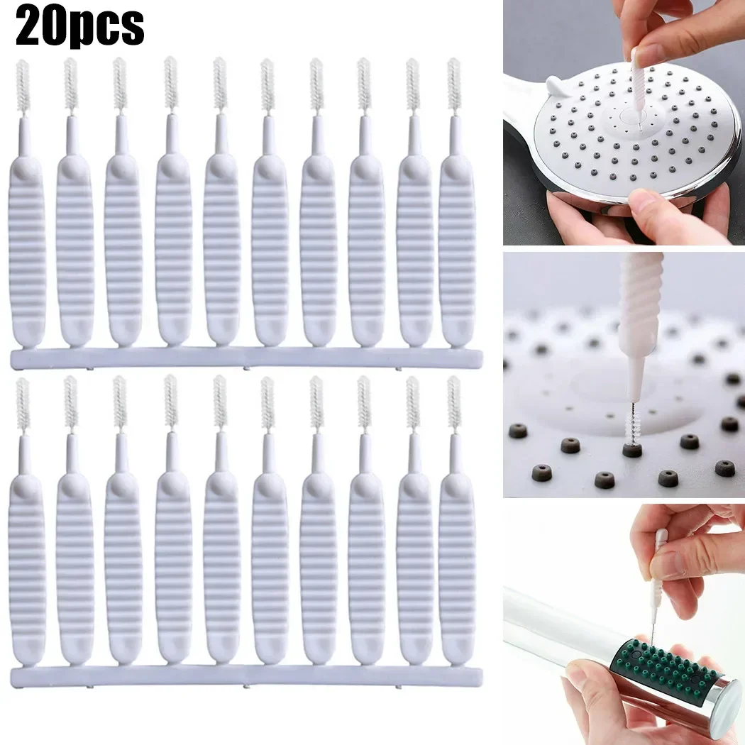 20PCS Gap Hole Anti-clogging Cleaning Brush Shower Head Holes Cleaner For Washstands Kitchen Phone Ports Hole Cleaning Brush
