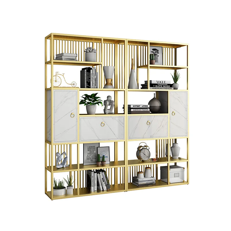 

Nordic Light Luxury Bookshelf Shelf Living Room Office Multi-layer Storage Simple