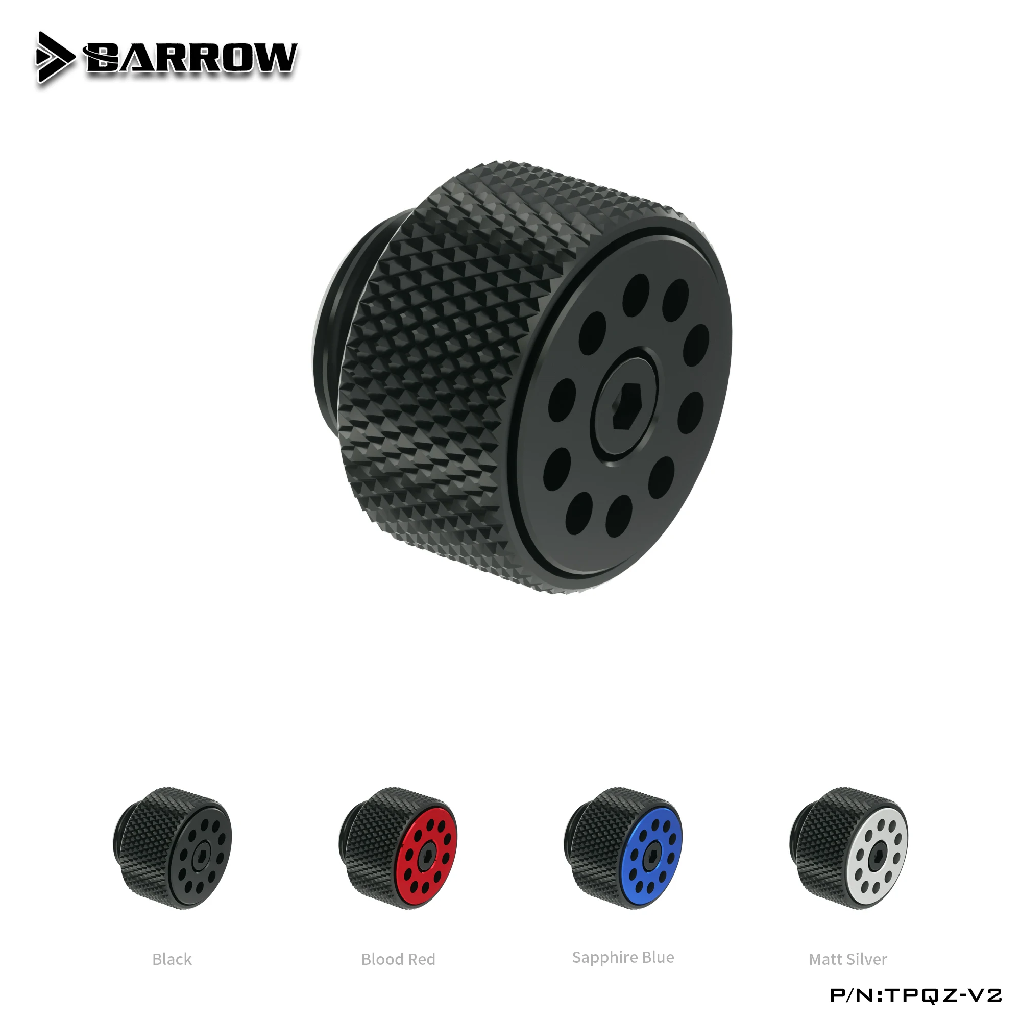 

Barrow G1/4" Manual/Automatic Pressure Relief Valve Fitting TPQZ-V2 Black Ring