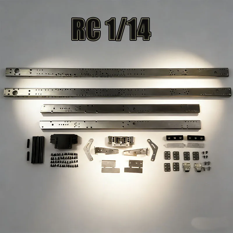 1/14 RC Truck 6x6 Metal Chassis Girder Scaleclub, Modified Frame Parts for Tamiya Scania BENZ VOLVO MAN RC Tractor Truck
