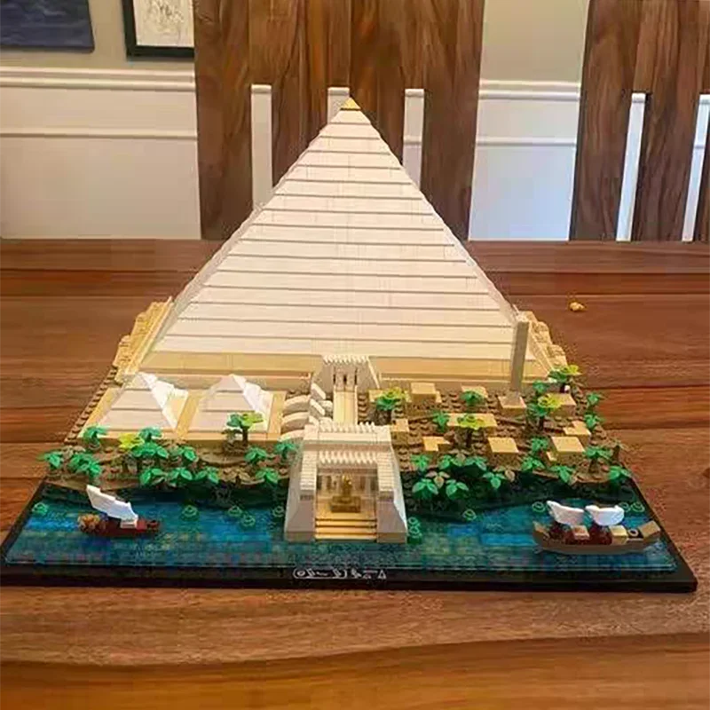 Architektur große Pyramide von Giza Modell kompatibel Bausteine Ziegel Set DIY montiert Spielzeug Geburtstags geschenke