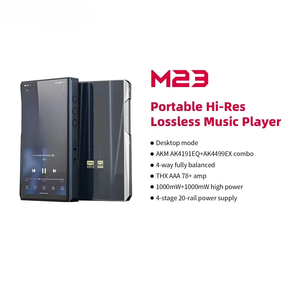 M23 High Resolution HIFI Portable Music Player with AK4191EQ AK4499EX PEQ Bluetooth 5.0 Universal Converter