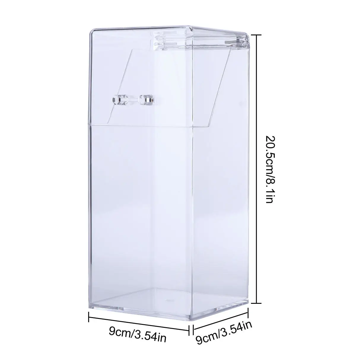 Acrylic Makeup Brush Holder Storage Bucket – Transparent Stylish Space-Saving Organizer for Brushes & Eyebrow Pencils