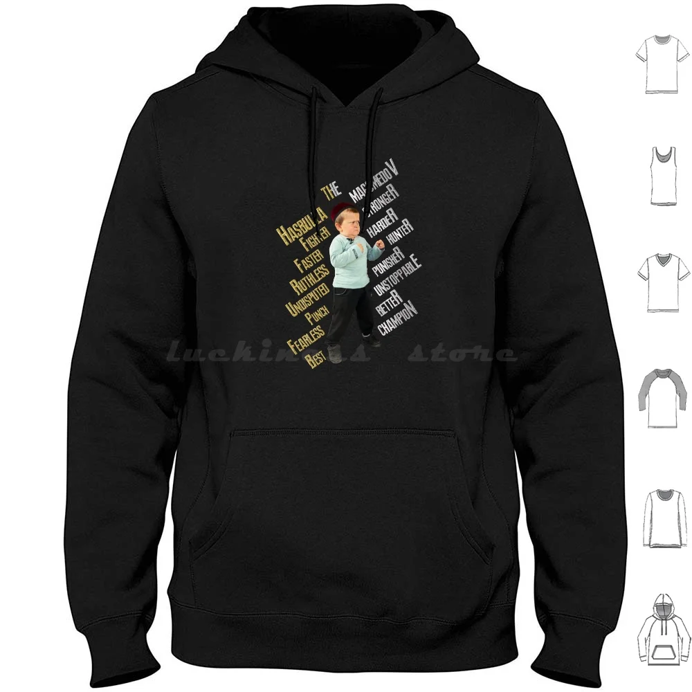 Hasbulla Magomedov Best Punch Hoodies Long Sleeve Hasbulla Hasbulla Magomedov Magomedov Khabib Hasbulla Fight Little