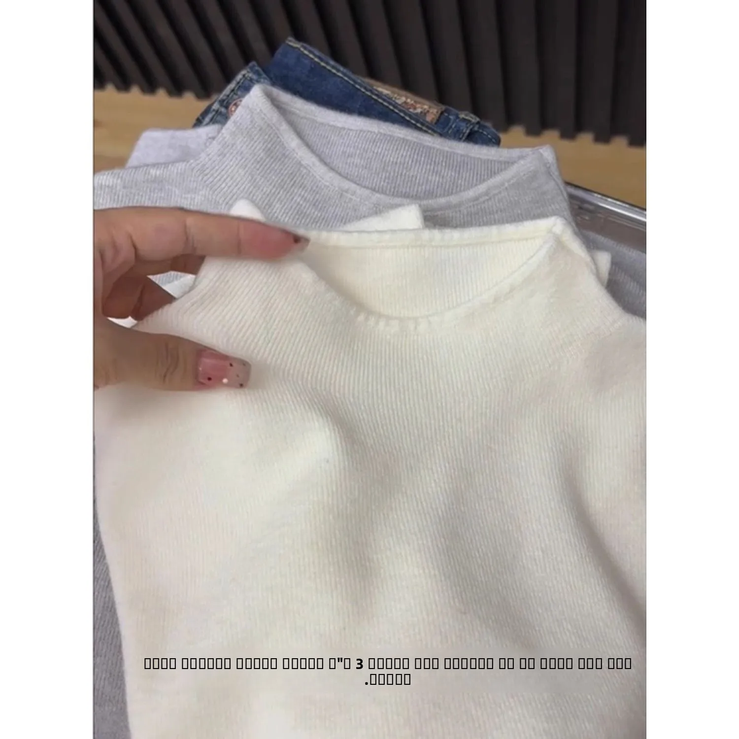 Ele корейский женский вязаный длинный пуловер Sve с высоким воротником цвета для поездок на работу профессиональная внутренняя одежда irt