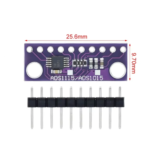 ADS1015 Mini 12-bit Precision Analogue to Digital Converter ADC Development Board Module