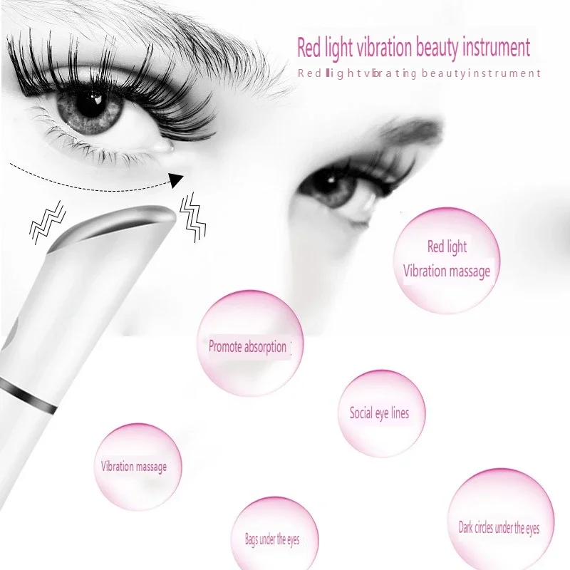 อุปกรณ์ความงามดวงตาไฟฟ้า, การดูแลดวงตา, การยกและกระชับ, การนวดสั่นสะเทือนด้วยแสงสีแดง, ส่งเสริมการดูดซึม, แบตเตอรี่ AA MY-010-DC