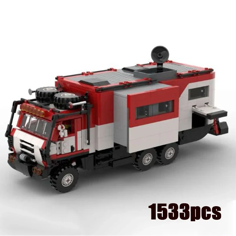 

City Vehicle Model Moc Building Bricks Classic V10 Camper Technology Modular Blocks Gifts Christmas Toys DIY Sets Assembly