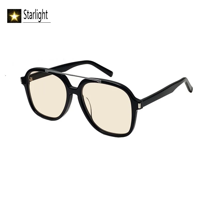 

Классические мужские и женские солнцезащитные очки-авиаторы с большой оправой из ацетата, двойной дужкой, квадратные, UV400, для активного отдыха и вождения, для лиц с шириной оправы 148 мм