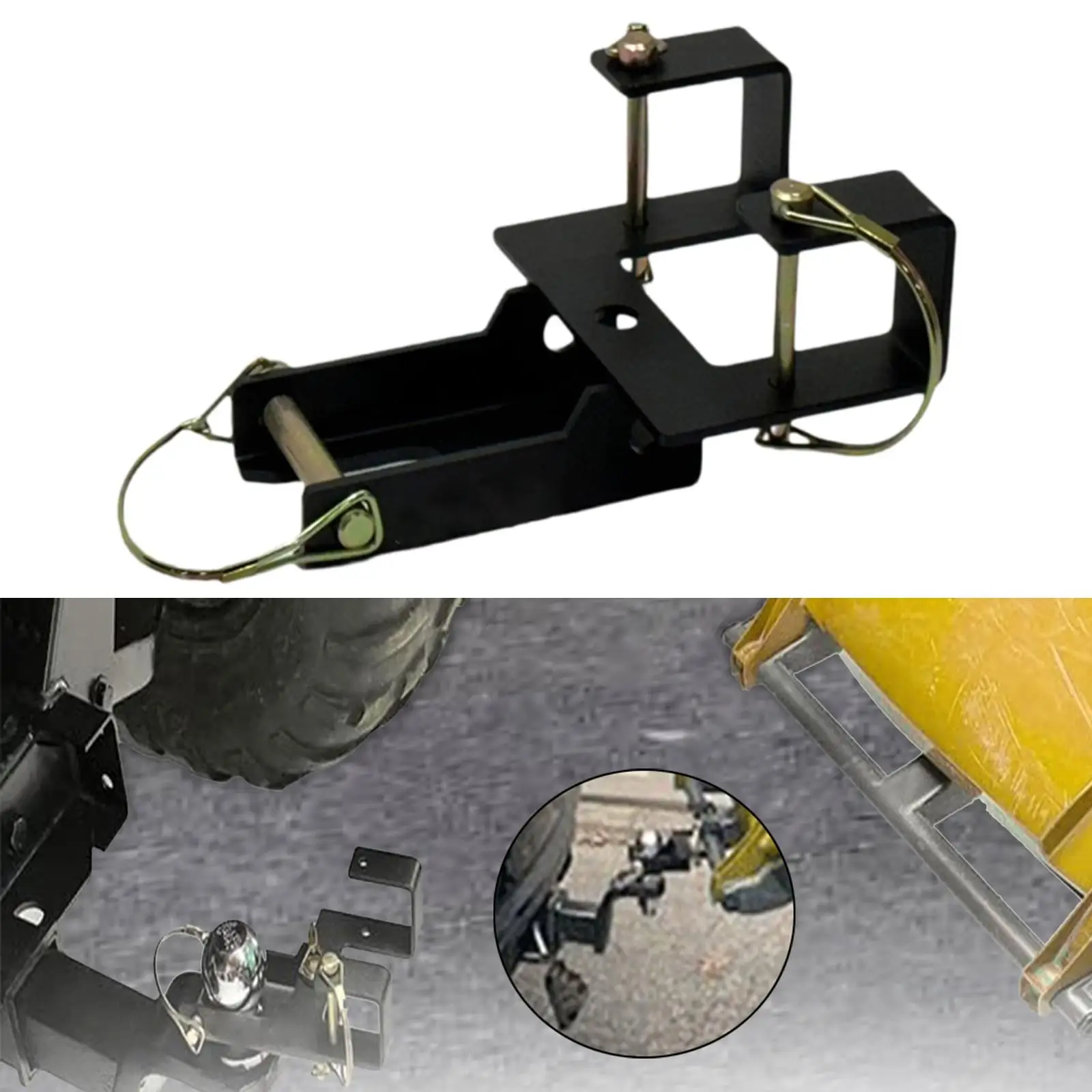 

Garbage Can Coupler Trash Can Pull Tow Hauling Kit Labor Saving Easy to Use