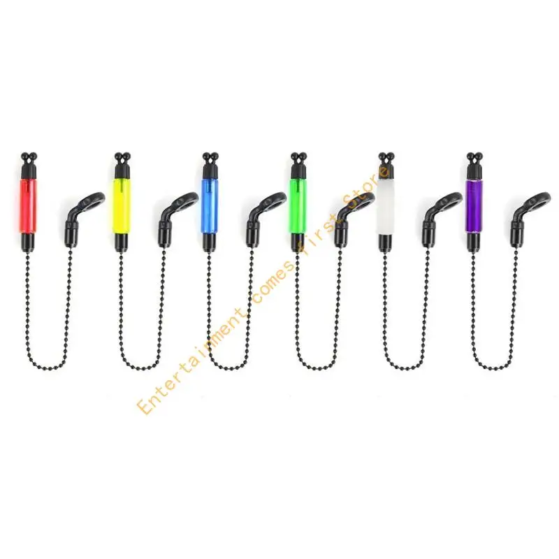 ABS Fishing Swingers Bobbins Indicators with Metal Clip Components for Angling 55KD