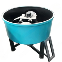 Roller Self Loading Concrete Mixer Electric Diesel Strong Pan Cement Mixer