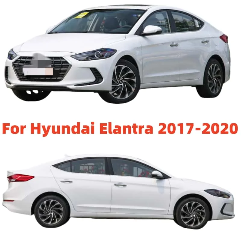 For Hyundai Elantra 2017-2020 Car Accessories Window Visor Sun Rain Deflector Guard Awnings Shelters Adhesive Cover Trim