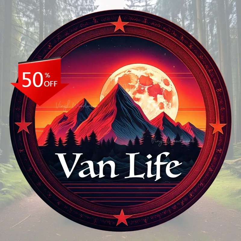 

Van Life Adventure is calling Vinyl Sticker Camper camping Scratch-proof Waterproof Sunscreen High Quality Car-Stickers