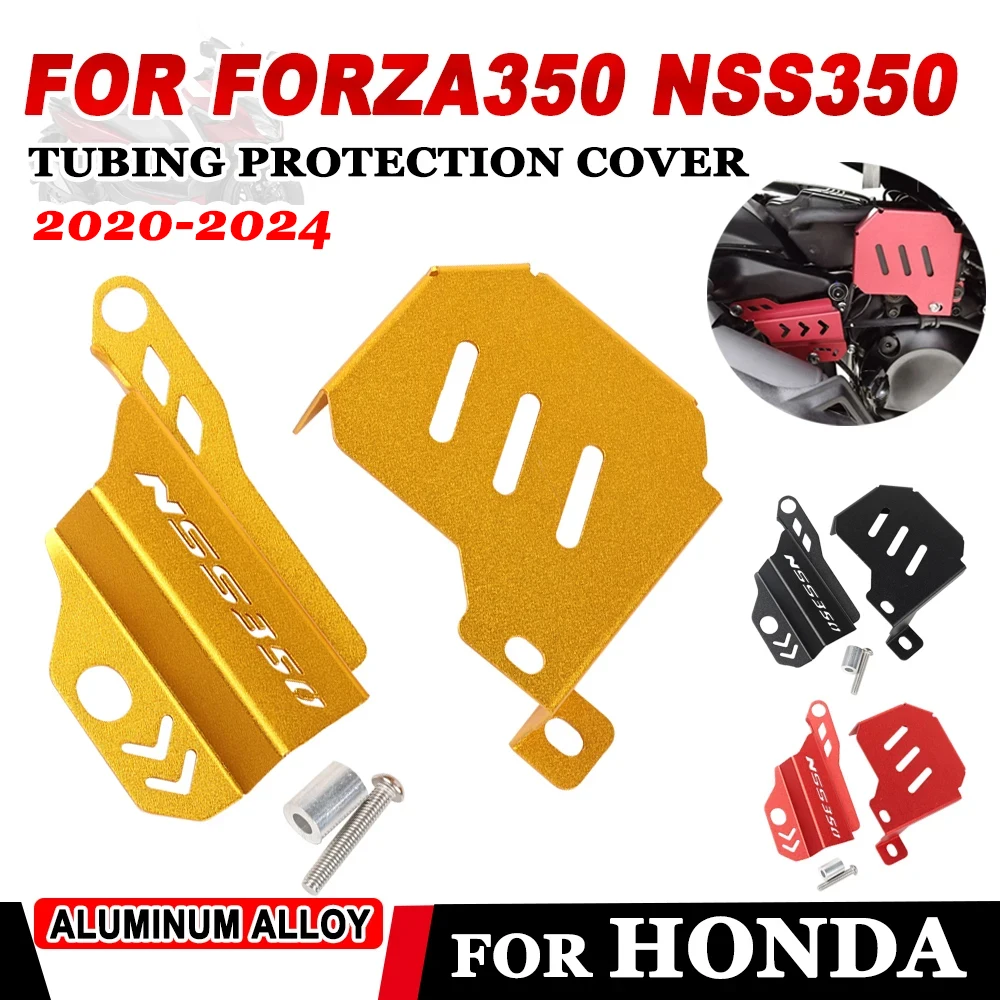 

Motorcycle Rear Brake Pump Fluid Reservoir Guard Cover Cap Oil Pipe Line Protector For HONDA Forza 350 NSS 350 Forza350 NSS350