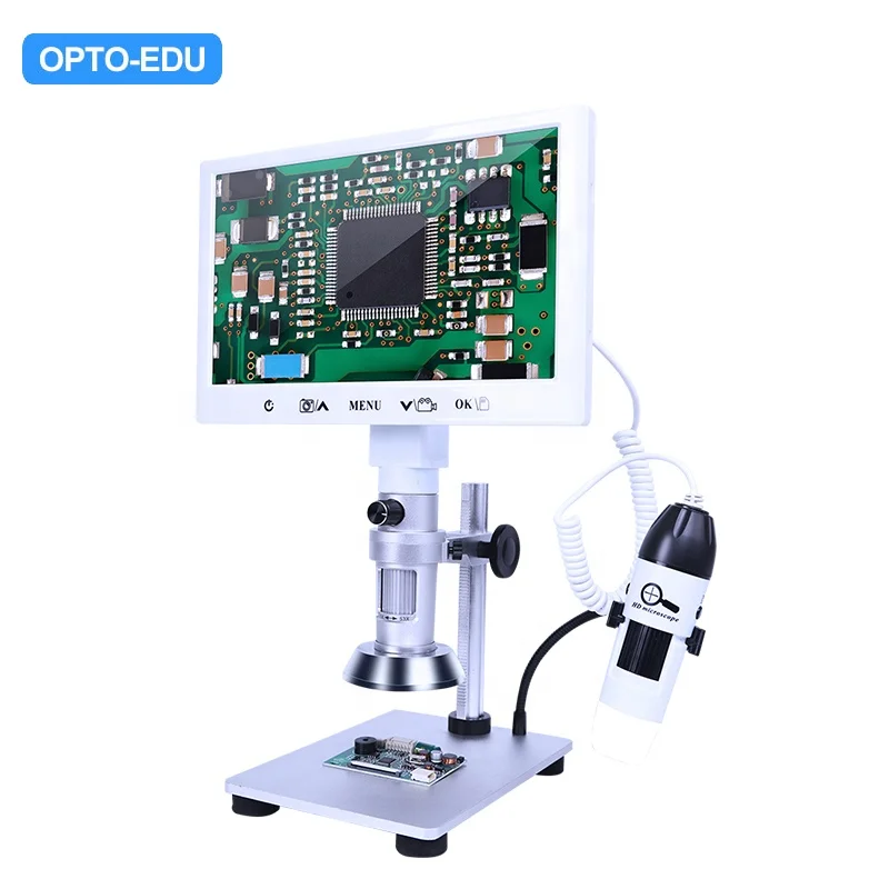 OPTO-EDU A36.5101 2.0M 7 "LCD ستيريو USB مجهر رقمي محمول بعدسة مزدوجة