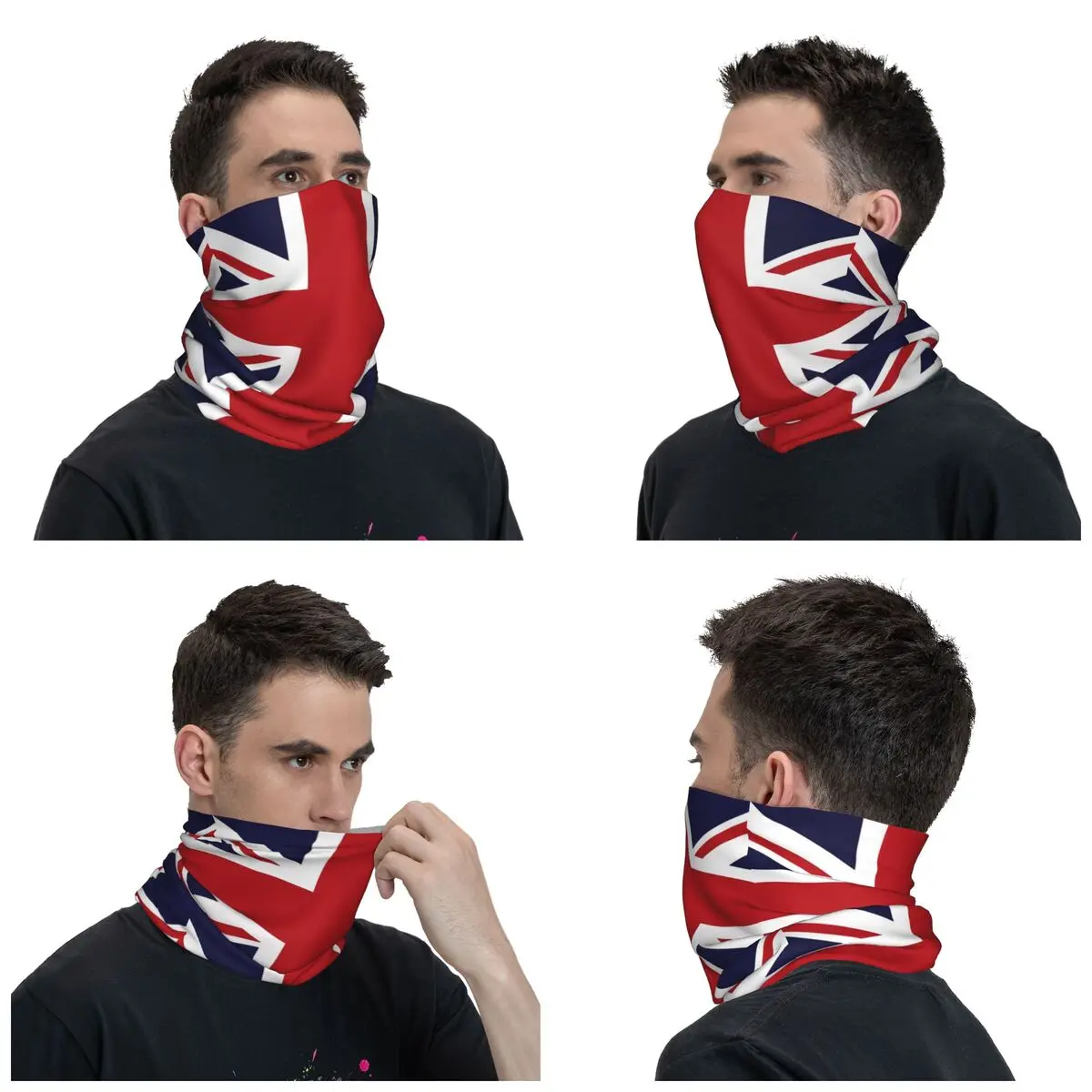 Union Jack Flag Of The UK Winter Neck Warmer Men Windproof Wrap Face Scarf for Ski United Kingdom British Gaiter Headband