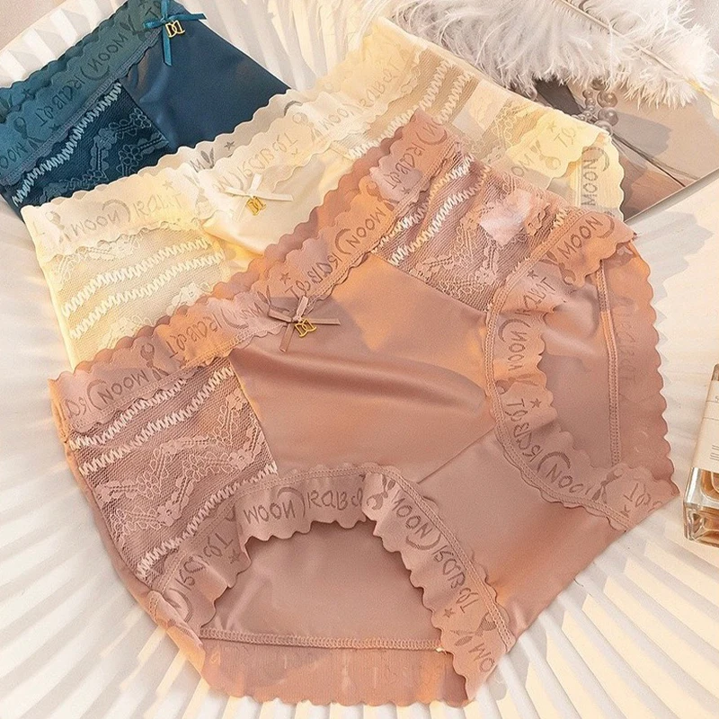 

Fashionable And Sexy Lace High Waist Hip Lifting Seamless Panties For Women