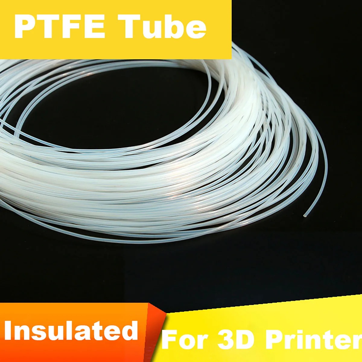 PTFE Tube ID 0.3 0.5 0.6 1 1.2 1.5 1.58 1.7 1.8 1.9mm Capillary Insulated Hose Rigid Pipe Temperature Corrosion Resistance
