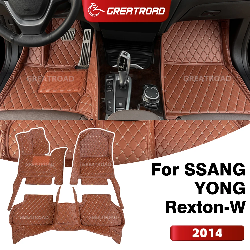 

Автомобильные коврики GREATROAD для SSANG YONG Rexton-W (7-местный) 2014 года, на заказ, аксессуары для интерьера