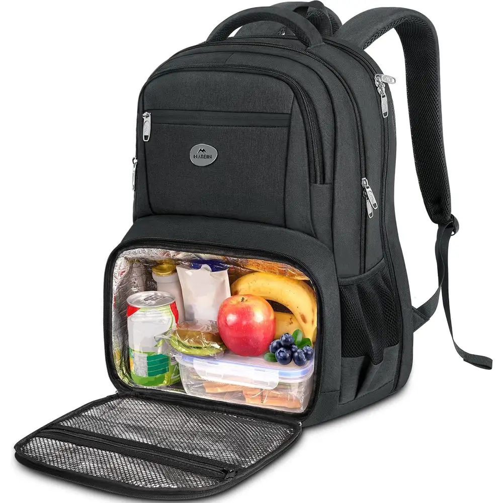 

Sturdy 17 Laptop Backpack with Lunch Compartment, Water-Resistant for Work and College, Padded Straps