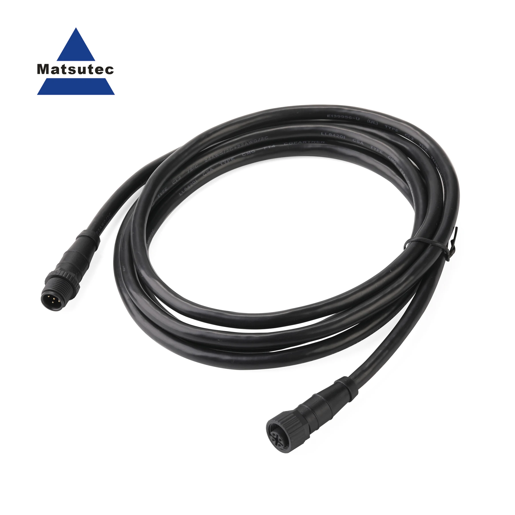 Matsutec ชุดสตาร์ทเตอร์ M12 5PIN NMEA 2000 (N2K) 1/2เมตร4กระดูกสันหลังหรือ5เมตรสายเคเบิลสำหรับต่ำ simrad B & G navico & Garmin