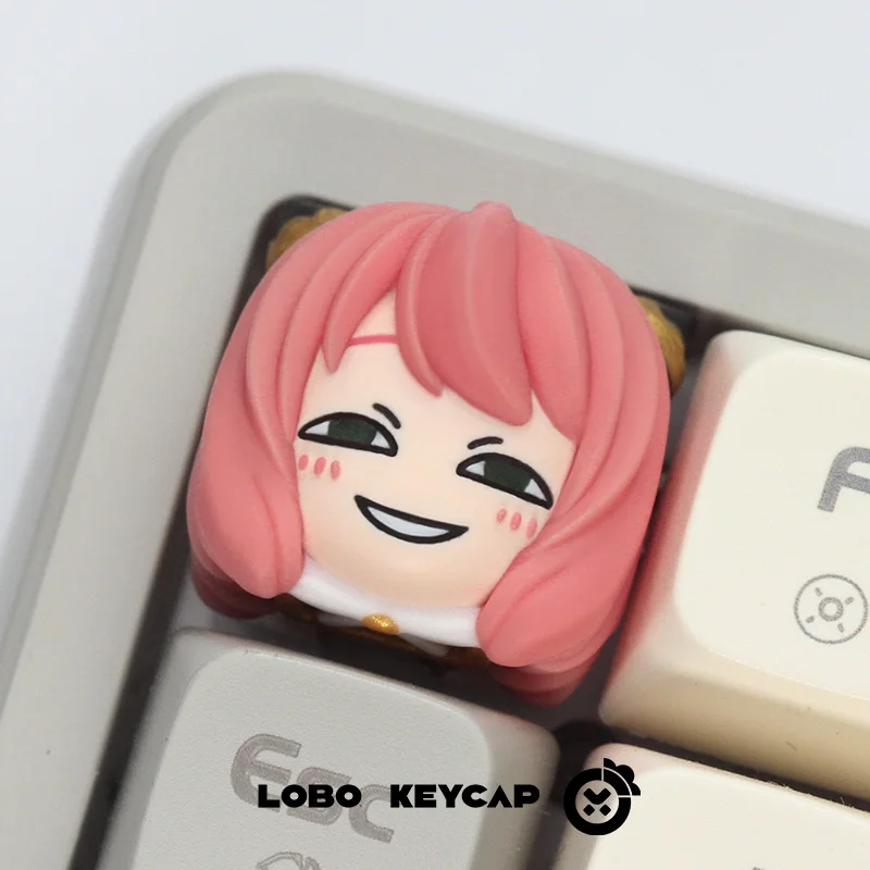 Spy Family Themed Mechanical Keyboard Keycaps Cherry Profile R4 Resin Material Anime Collection Gift Game Cute Cartoon Keycaps