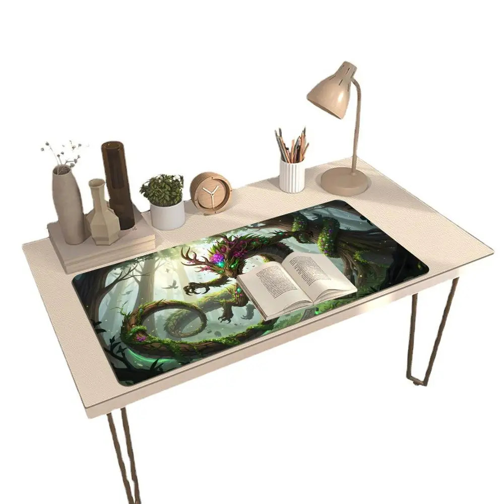 Forêt géant dragon tapis de jeu anime tapis de souris en caoutchouc anti-dérapant tapis de bureau pc accessoires tapis de jeu clavier tapis de souris tapis maus pad