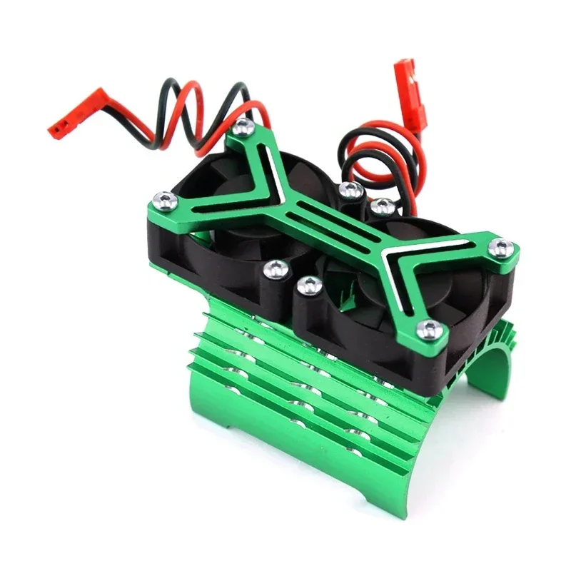 金属製デュアル冷却ファン 4068 4074 4082 4268 4274 モーターヒートシンク 40-42mm 1/7 1/8 Arrma TRAXXAS RCカー アップグレードパーツ